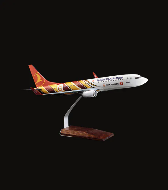 Boeing 737-800 Logo Baskılı Uçak Maketi
