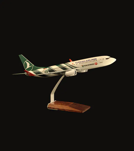 Boeing 737-800 Logo Baskılı Uçak Maketi