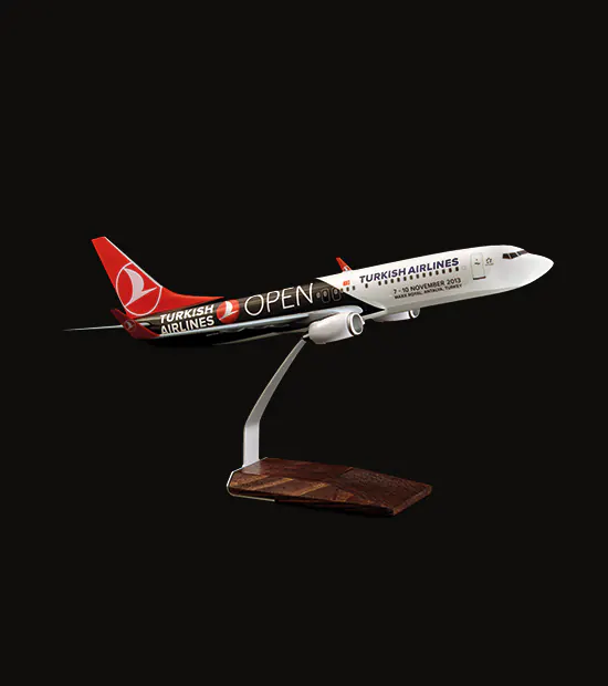 Boeing 737-800 Logo Baskılı Uçak Maketi