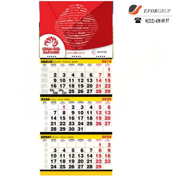 Büyük Boy Gemici Takvim