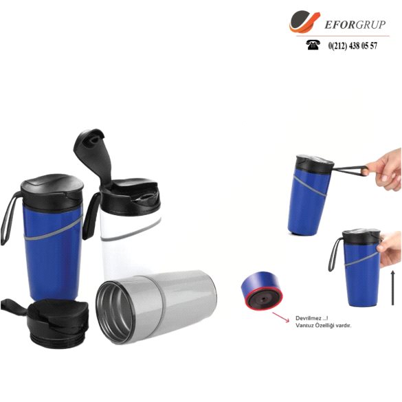 Orta Boy Çelik Termos Bardak