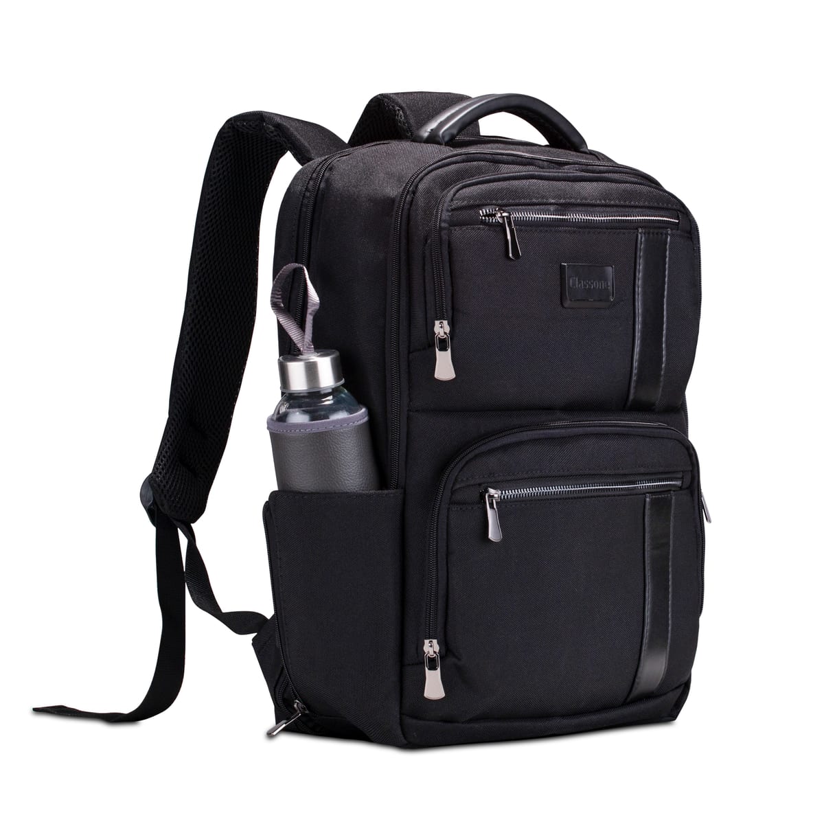 Classone BP-BS100 Business VIP B1 - Serisi 15.6 İnch Uyumlu WTX Pro Su Geçirmez Kumaş Laptop Sırt Çantası -siyah