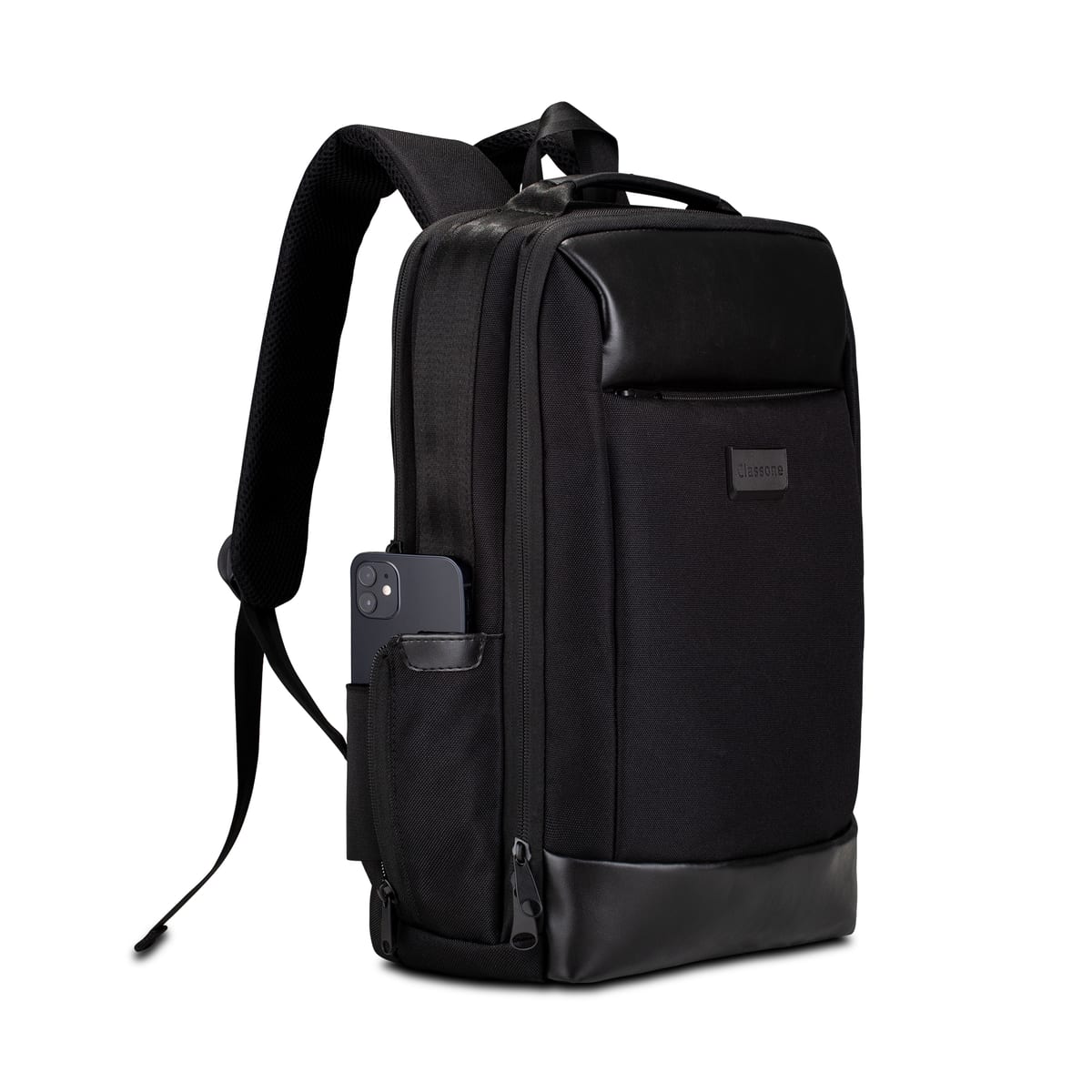 Classone BP-BS300 Business VIP B3 -serisi 15.6 İnch Uyumlu WTX Pro Su Geçirmez Kumaş Laptop Sırt Çantası -siyah