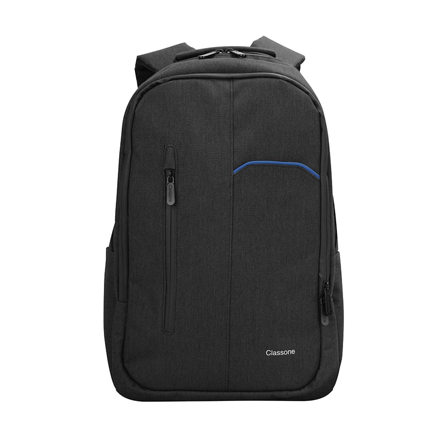 Classone BP-IT500 WTXpro Su Geçirmez Kumaş Napoli Serisi Sırt Çantası 15.6 Uyumlu - Siyah