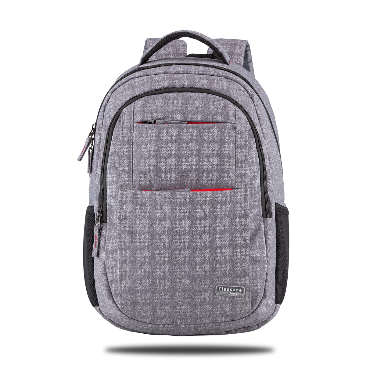Classone BP-L306 Siena Serisi WTXpro Su Geçirmez Kumaş 15, 6 İnch Sırt Çantası – Kareli Gri