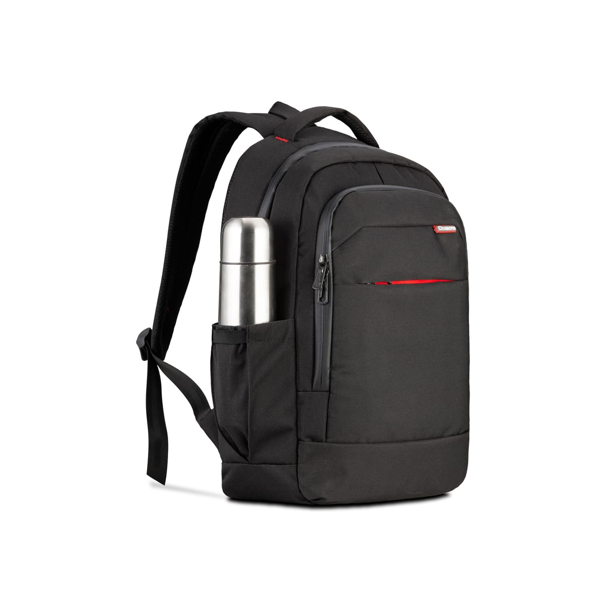 Classone BP-L400 Floransa Large Serisi, WTXpro Su Geçirmez Kumaş, Su Geçirmez Fermuar, 15.6 İnch Uyumlunotebook Sırt Çantası - Siyah