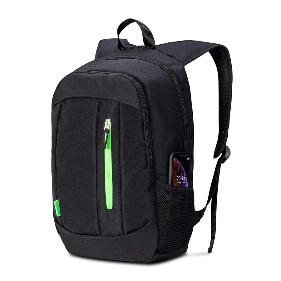 Classone BP-S360 New Trend Sport Style Serisi WTXpro Su Geçirmez Kumaş Notebook Sırt 15, 6 İnch Çantası - Siyah