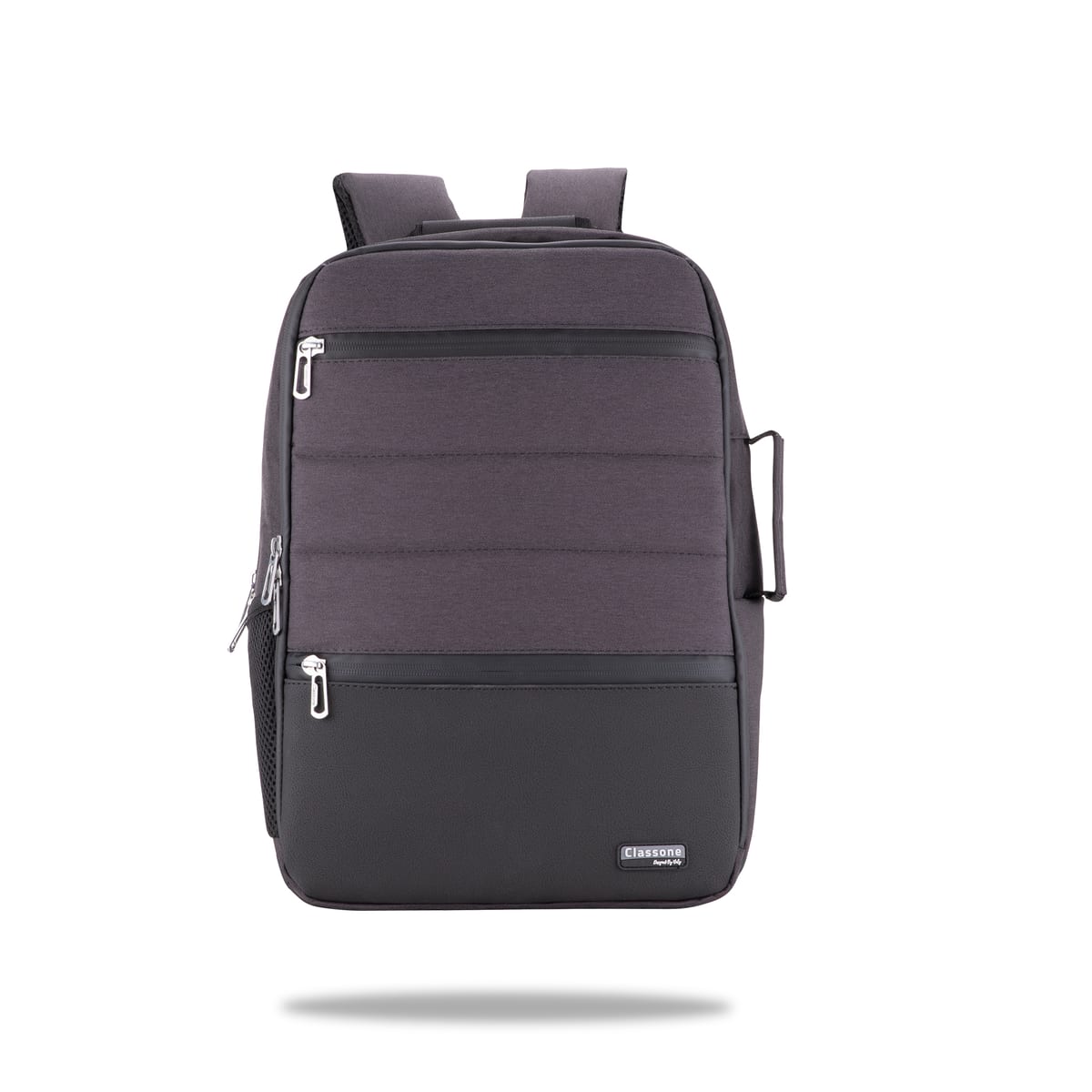 Classone BP-TX304 Combo Serisi 15, 6 İnch , Su Geçirmez Kumaş Ve Su Geçirmez Fermuar Notebook, Laptop , Macbook Sırt Çantası -antrasit Gri