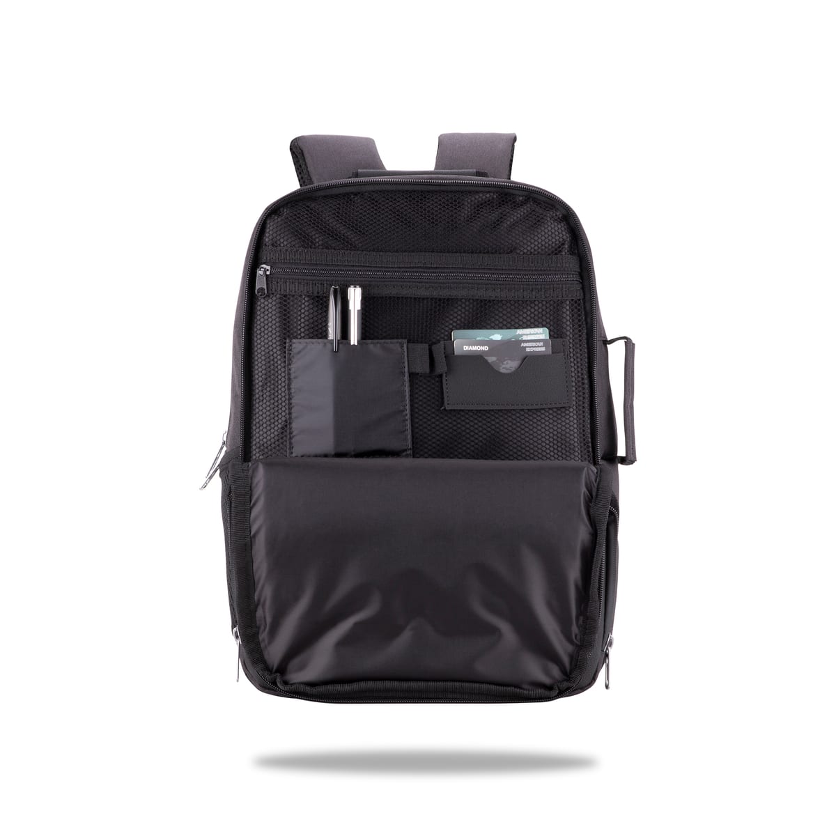 Classone BP-TX304 Combo Serisi 15, 6 İnch , Su Geçirmez Kumaş Ve Su Geçirmez Fermuar Notebook, Laptop , Macbook Sırt Çantası -antrasit Gri