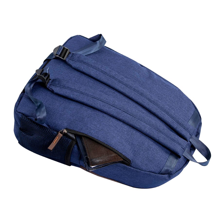 Classone BP-V161LK Verona L Serisi Sırt Çantası Lacivert - Kahverengi