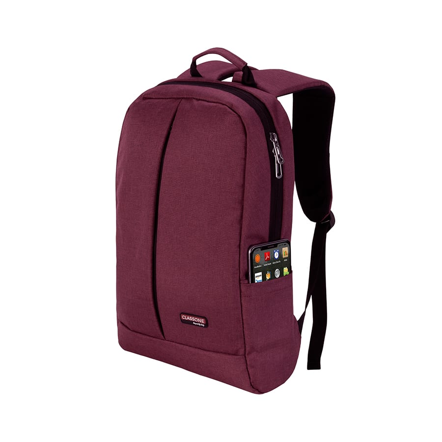 Classone BP-Z205 Zaino Serisi 15, 6 İnch Notebook Sırt Çantası / Bordo