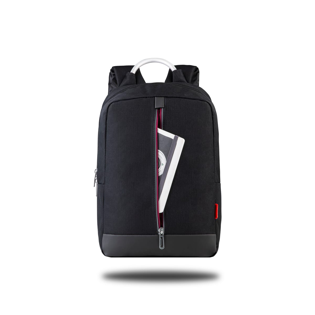 Classone Genoa Serisi PR-R400B WTXpro Su Geçirmez Kumaş 15.6 Notebook Sırt Çantası-siyah-bordo Astar