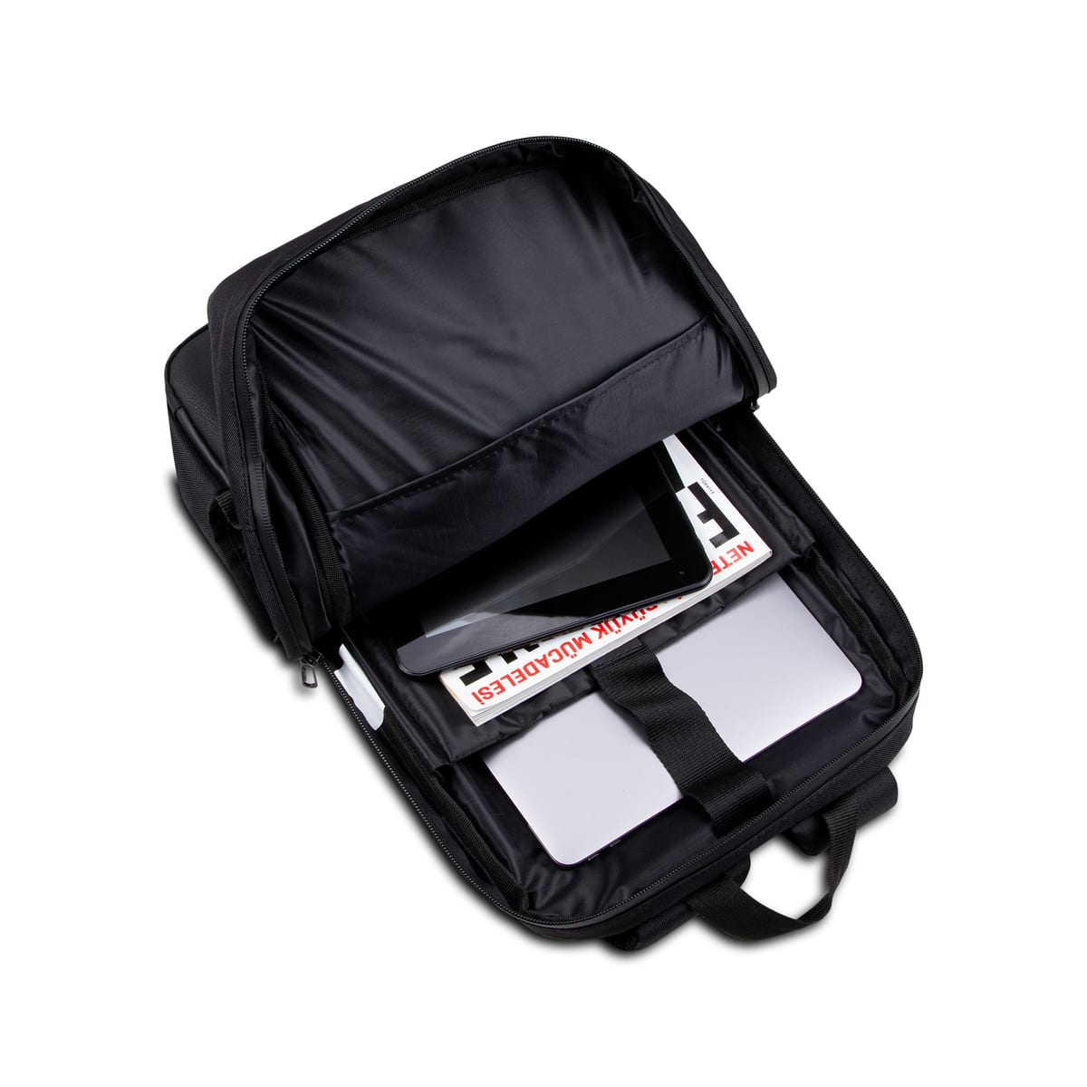 Classone Mila BP-TX300 Combo Serisi 15, 6 İnch , Su Geçirmez Kumaş Ve Su Geçirmez Fermuar Notebook, Laptop , Macbook Sırt Çantası -siyah