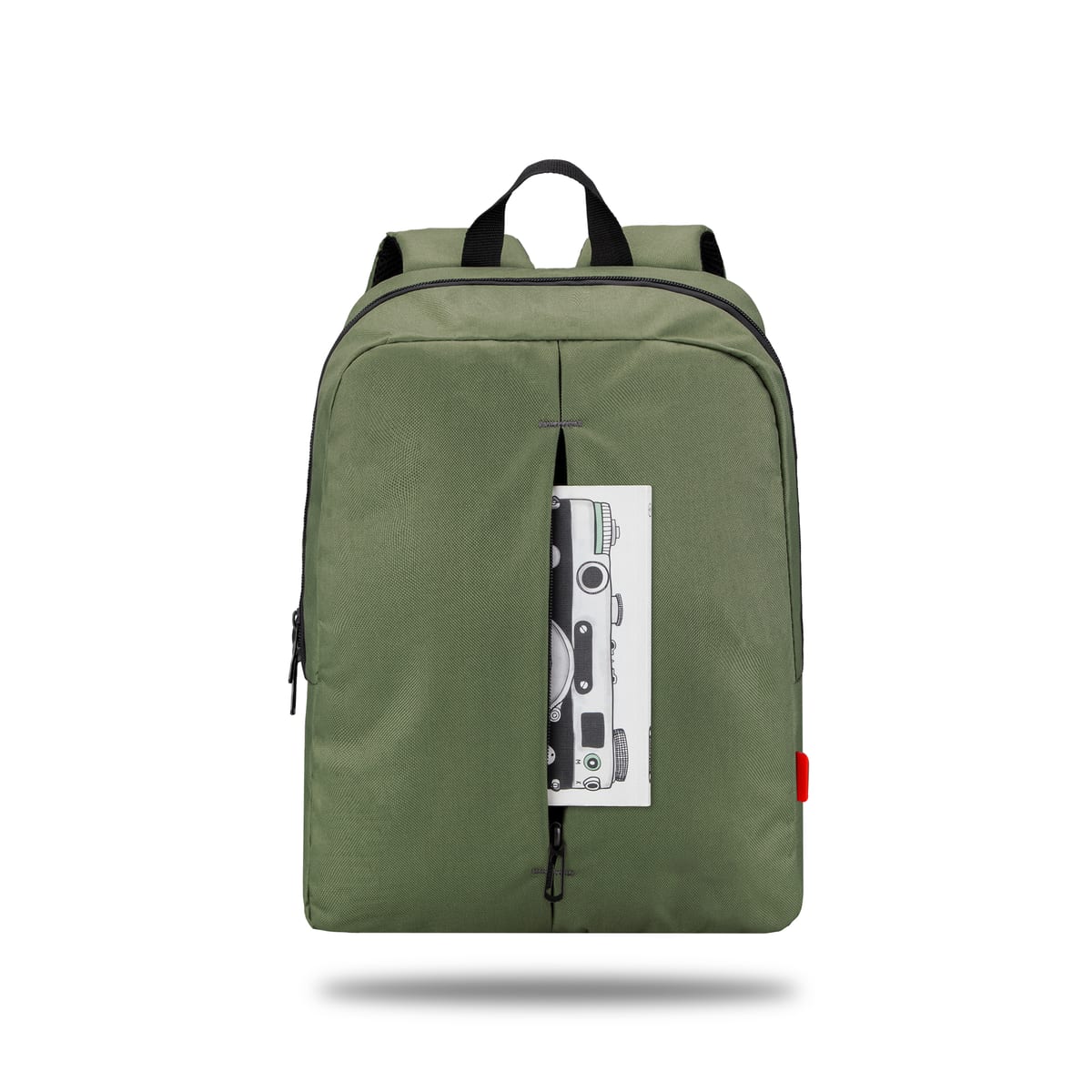 Classone PR-R147 Roma Medium Serisi WTXpro Su Geçirmez Kumaş Notebook 14 İnch Sırt Çantası / Yeşil