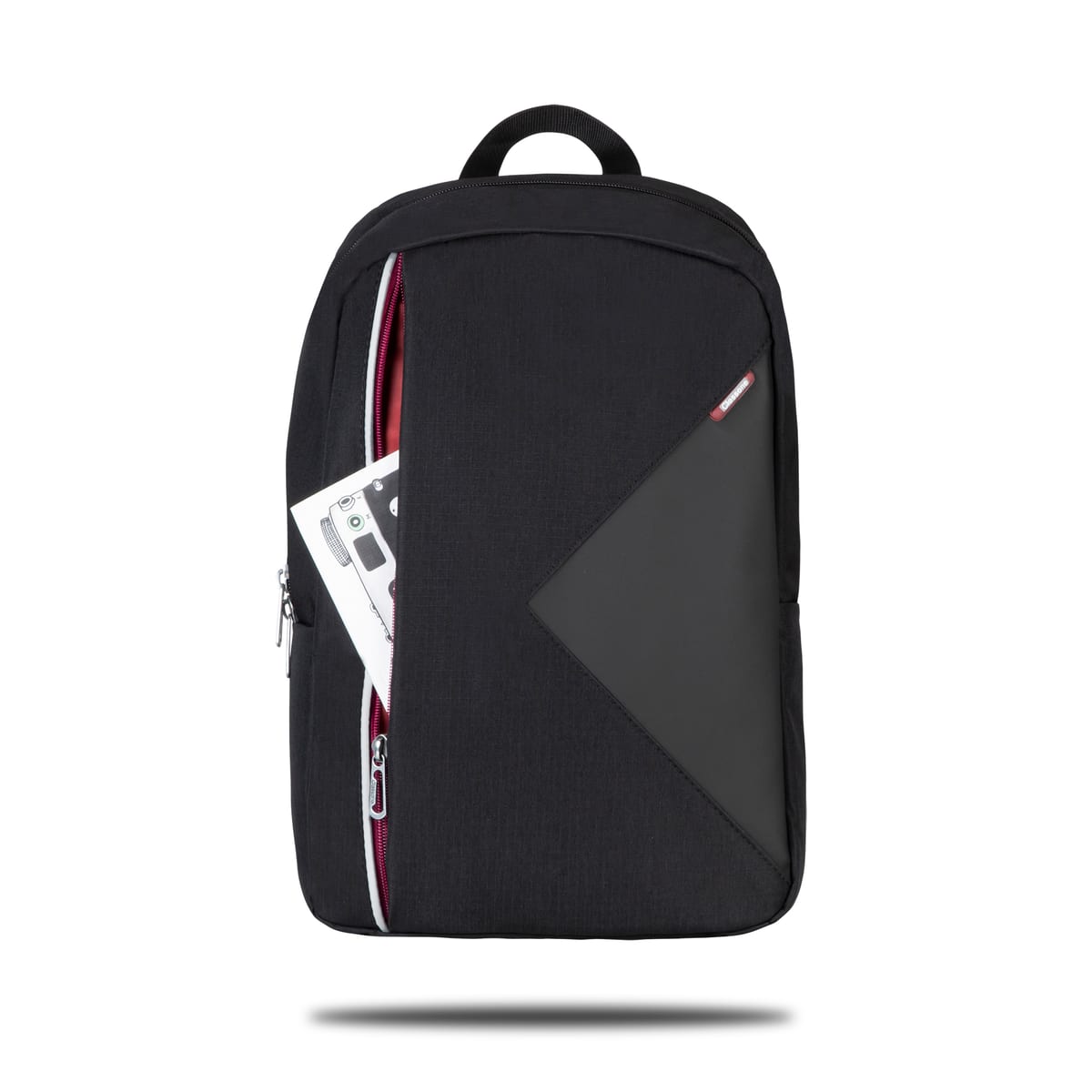 Classone PR-R200B Lucca Serisi WTXpro Su Geçirmez Kumaş 15, 6 İnç Laptop Notebook Sırt Çantası – Bordo Astar