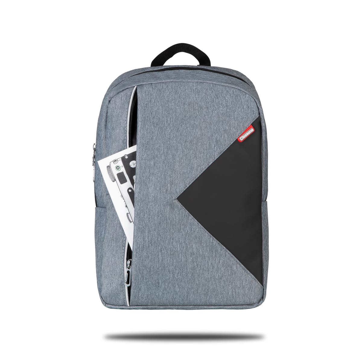 Classone PR-R204S WTXpro Su Geçirmez Kumaş Lucca Serisi 15, 6 İnç Laptop Notebook Sırt Çantası – Siyah Astar
