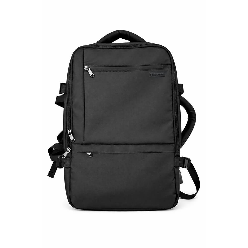 Classone TREXP-001 VIP Expandable Travel Serisi 14-17, 3 İnch Uyumlu Laptop Sırt Çantası - Siyah