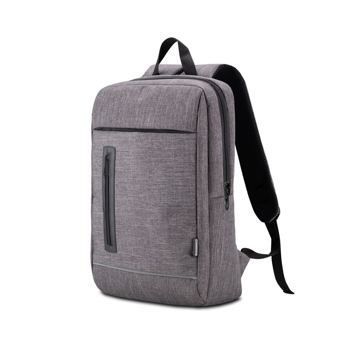 Classone Triesta Serisi, RC58-154 Geri Dönüştürülmüş Kumaş, 15.6 İnch Uyumlu Macbook, Laptop, Notebook Sırt Çantası- Keten Gri
