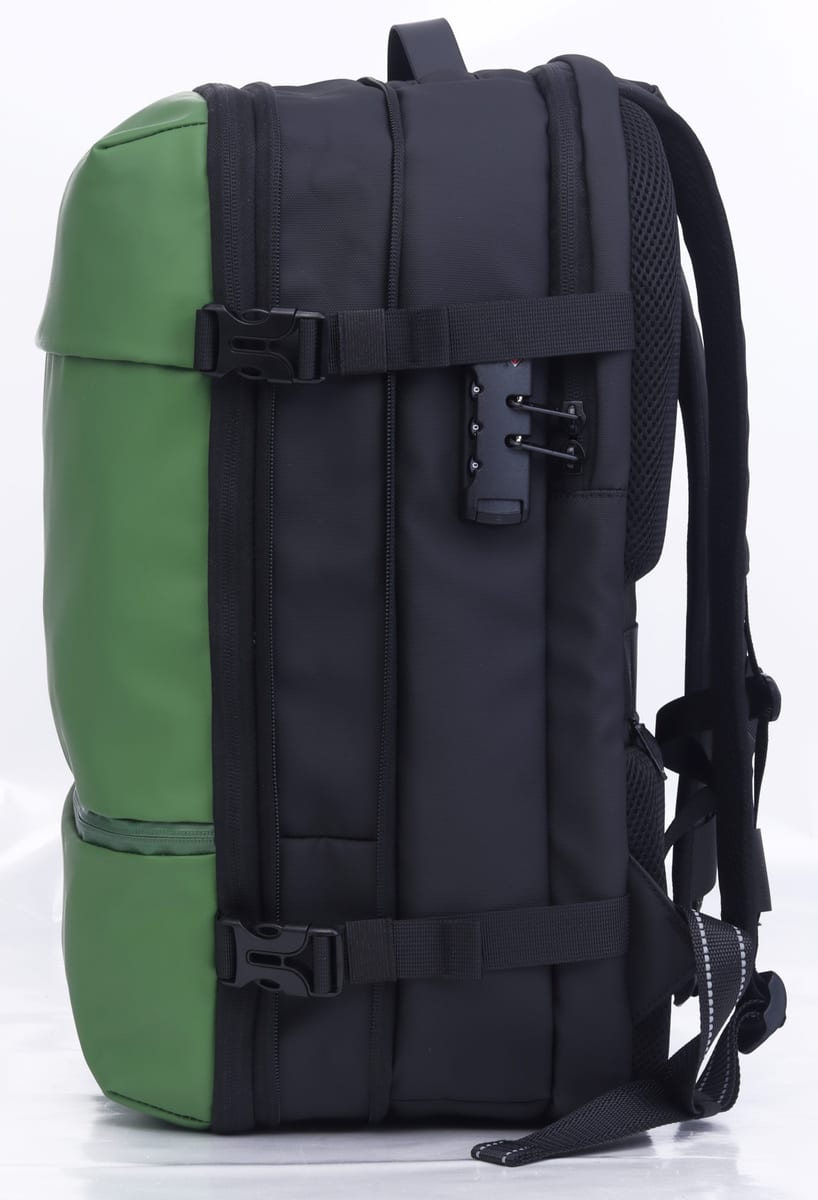 Classone VC173-07G VIP Vacum Travel Serisi 14, 15.6, 17, 3 İnç Laptop Sırt Çantası- Yeşil