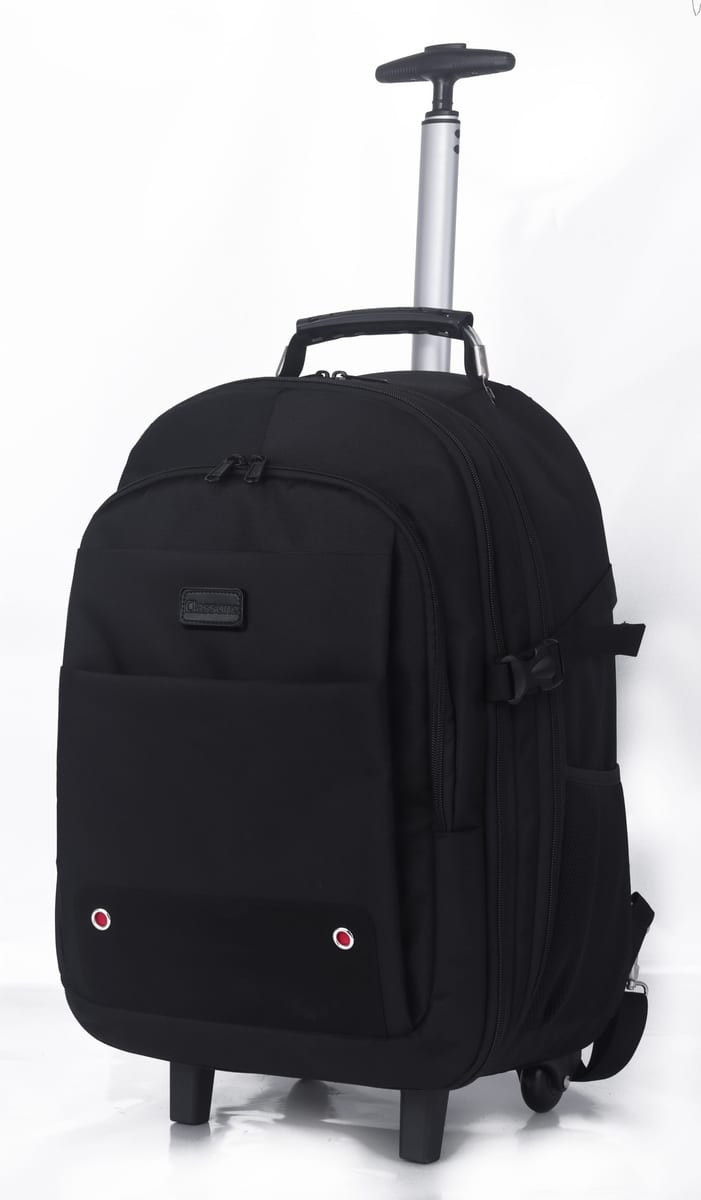 Classone VIP Travel Serisi TROL-VIP100 Tekerlekli Trolley 17, 3, 15, 6, 14 Uyumlu Sırt Laptop Çantası - Siyah