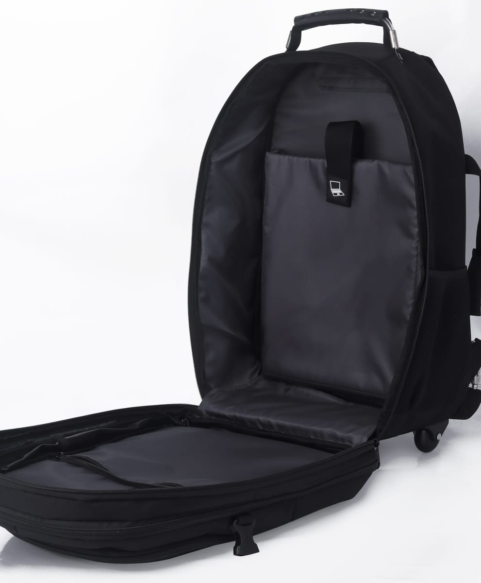 Classone VIP Travel Serisi TROL-VIP100 Tekerlekli Trolley 17, 3, 15, 6, 14 Uyumlu Sırt Laptop Çantası - Siyah
