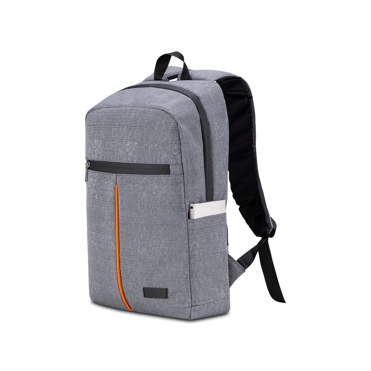 Classone WTX508GT Pro 15.6 İnch Uyumlu WTXpro Su Geçirmez Kumaş, Su Geçirmez Fermuar, Macbook , Laptop , Notebook Sırt Çantası -gri/turuncu