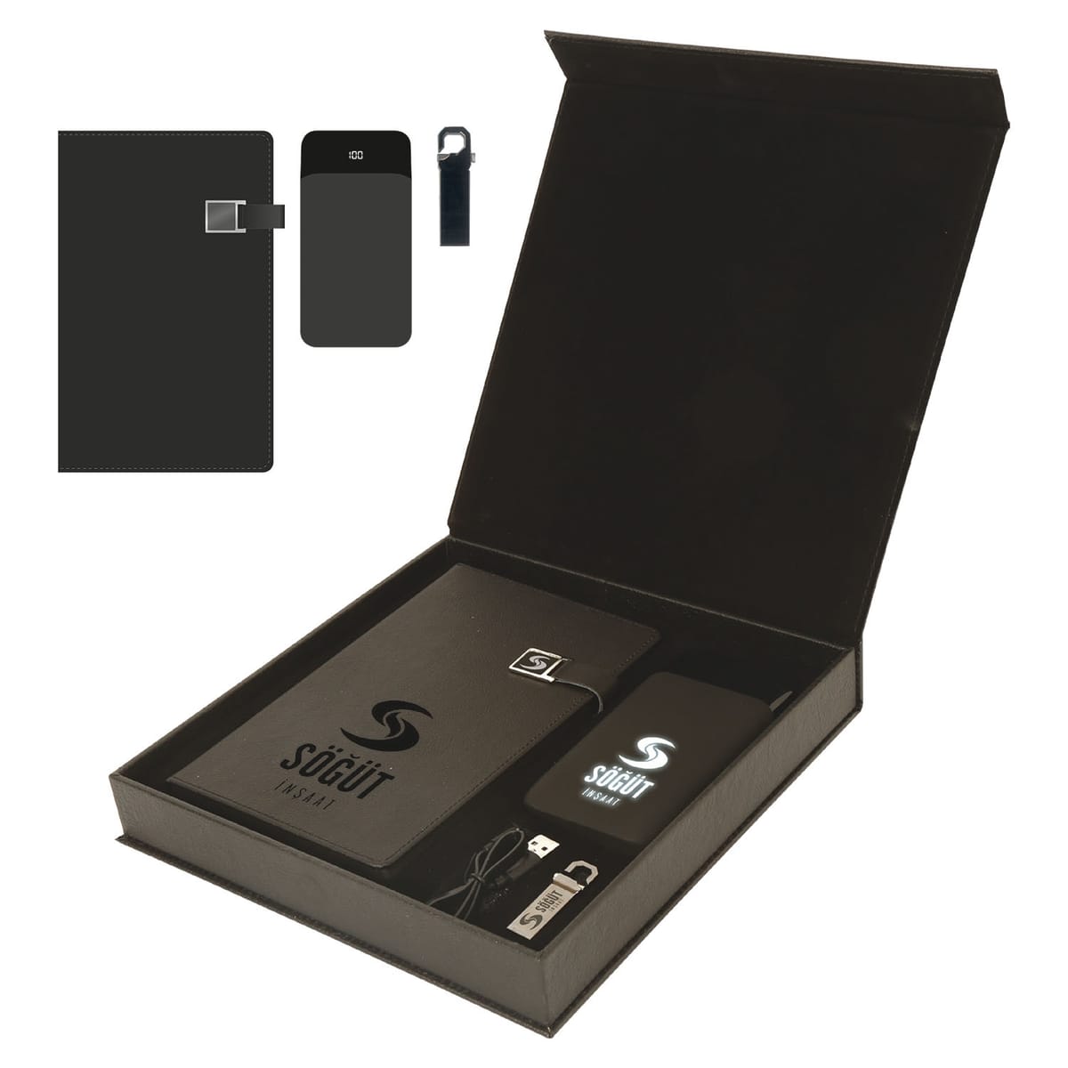 Deri Mıknatıslı Kutu Vip Set