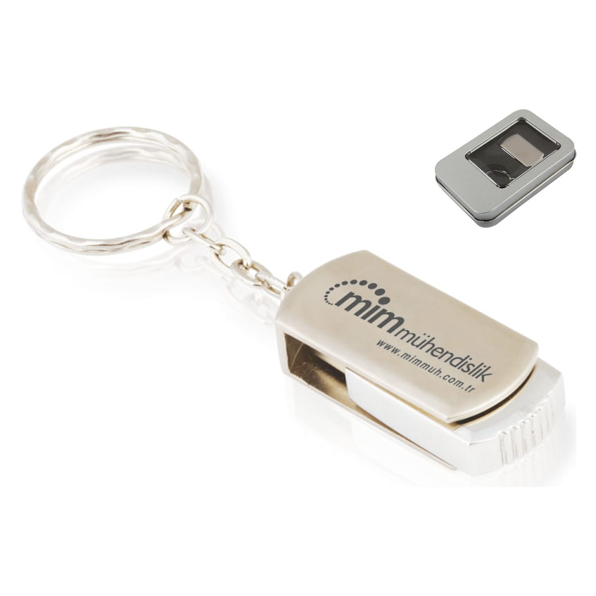 Döner Kapaklı Metal Usb Flash Bellek - Kurumsal