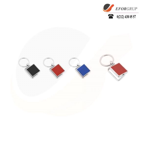 Dönerli Metal Anahtarlık (Kare)