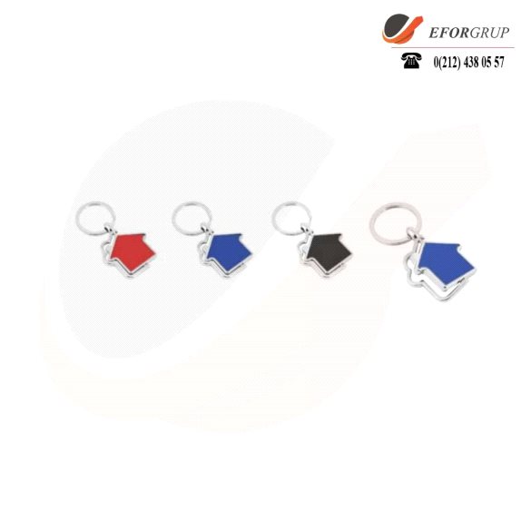 Dönerli Metal Anahtarlık (Ev)