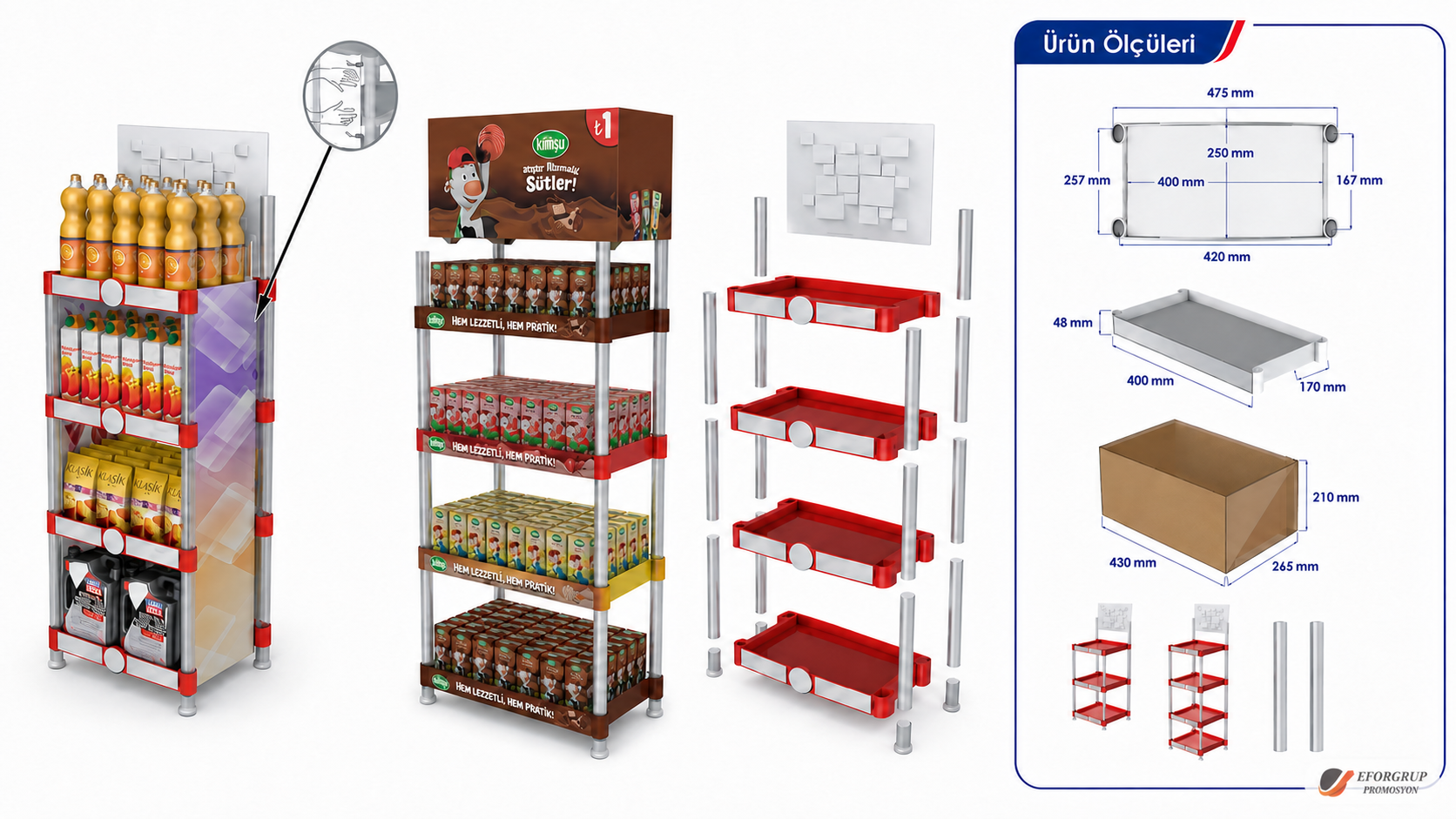 40x25 Demonte Enjeksiyon Stand
