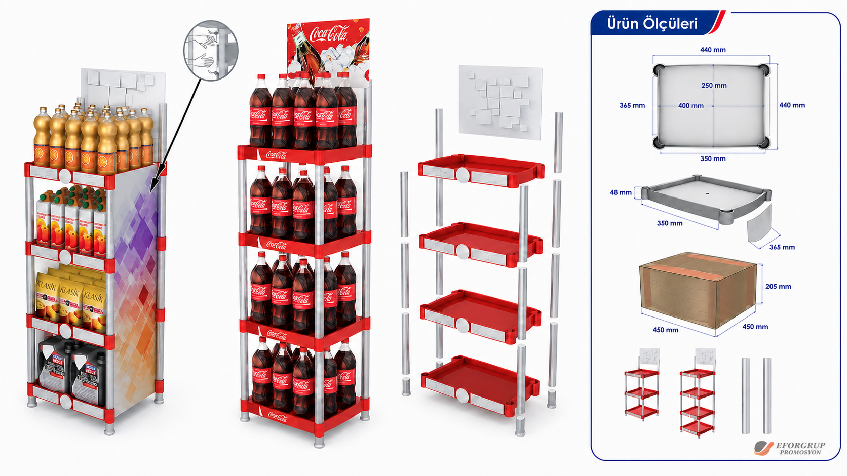 40x40 Demonte Enjeksiyon Stand