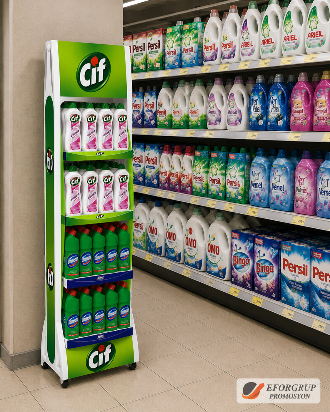 Ayaklı Market ve FMCG Ürün Teşhir Standı