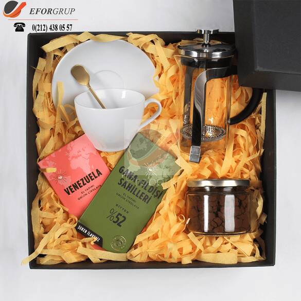 French Press'li Tebrik Seti