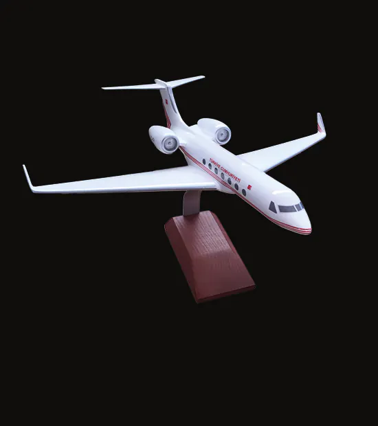 Gulfstream G550 Logo Baskılı Uçak Maketi