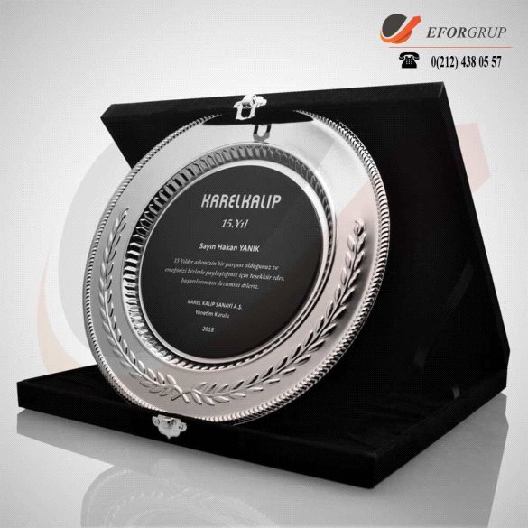 Gümüş Tabak Plaket