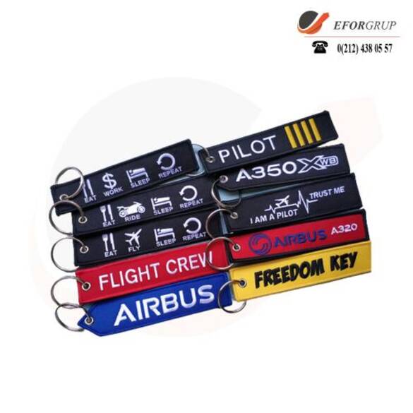 Havacı Bez Anahtarlık