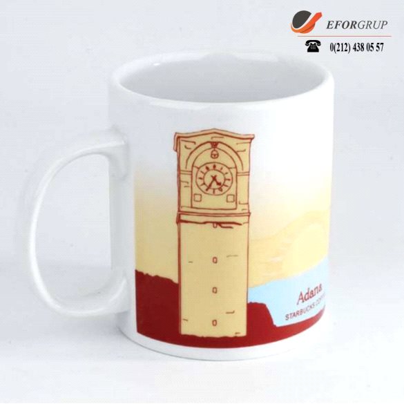 Hazar Baskılı Porselen Kupa