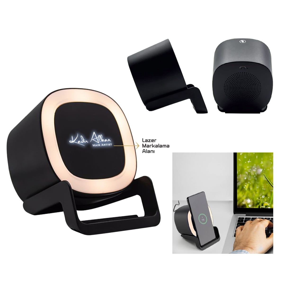 ışıKlı Wireless Bluetooth Speaker şArj Standı
