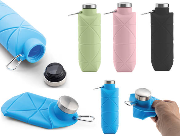 KATLANABİLİR SİLİKON MATARA 700 ML - 4 RENK