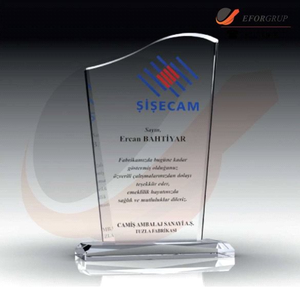 İsme Özel Kristal Plaket