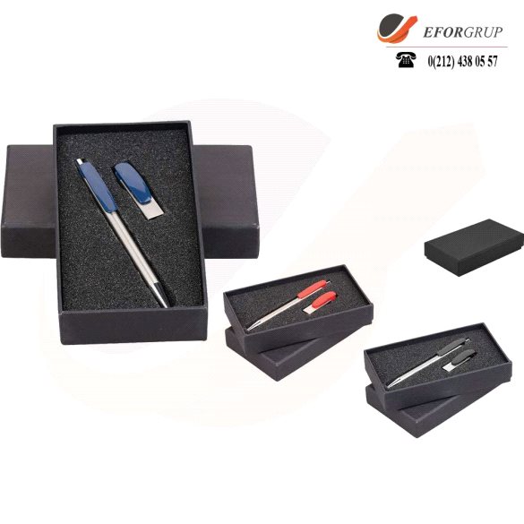 Kutulu VIP Set( Usb bellek - Roller kalem)