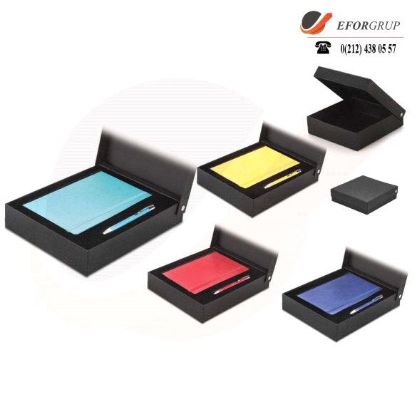 Kutulu VIP Set(Defter+Kalem)