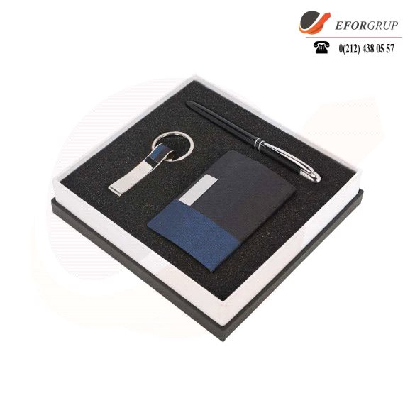 Promosyon Kutulu VIP Set(Kartvizitlik+Anahtarlık+Roller Kalem)