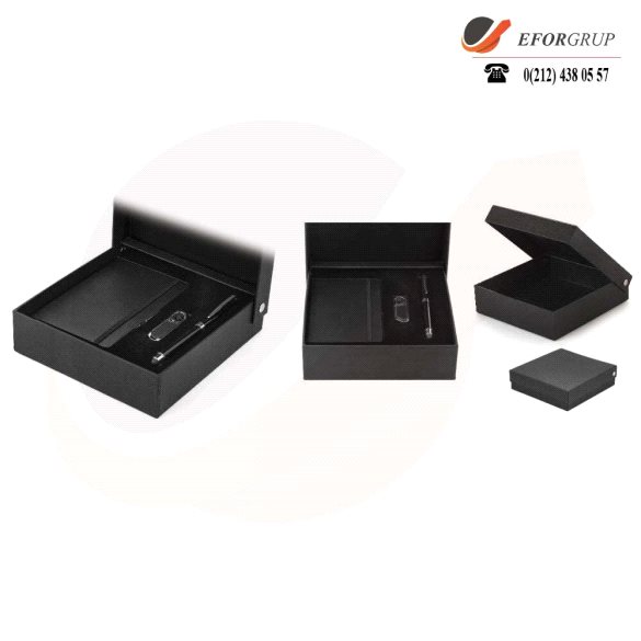 Kutulu VIP Set(Roller Kalem+Defter+Usb Bellek)