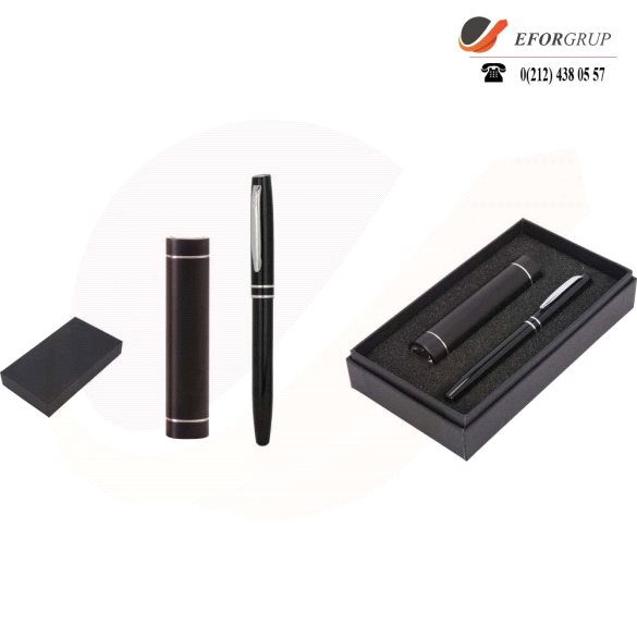 Kutulu VIP Set(Roller Kalem+Powerbank)