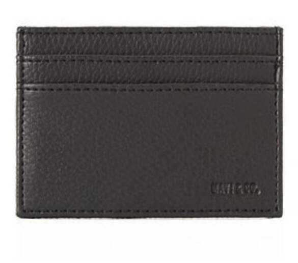 MAVİ Mühür Logo Siyah Deri Kartlık