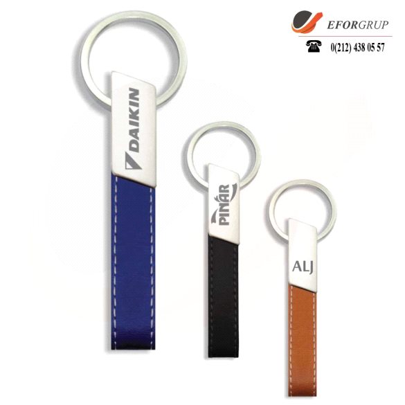 Metal Başlıklı Termo Deri Anahtarlık