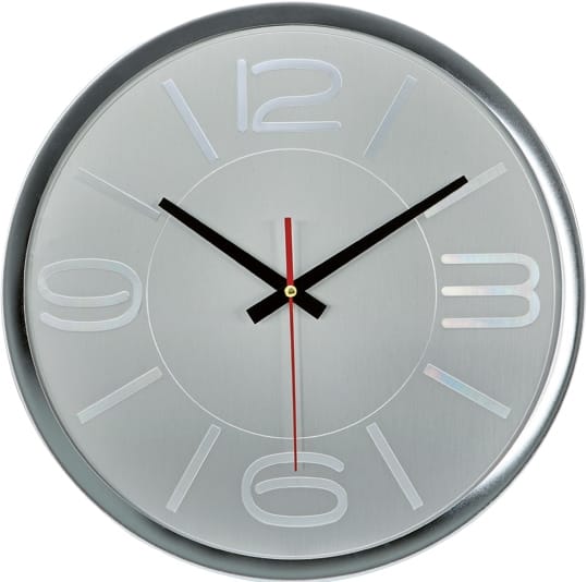 Metal Çerçeve Metal Kadran Duvar Saati 35 Cm