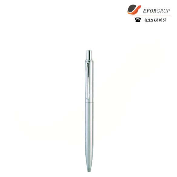 Metal Gri Tükenmez Kalem